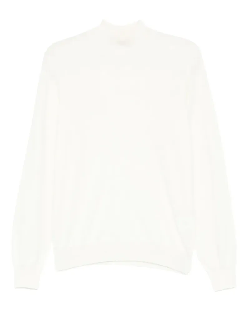 Tagliatore Pullover mit Stehkragen - Weiß Weiß