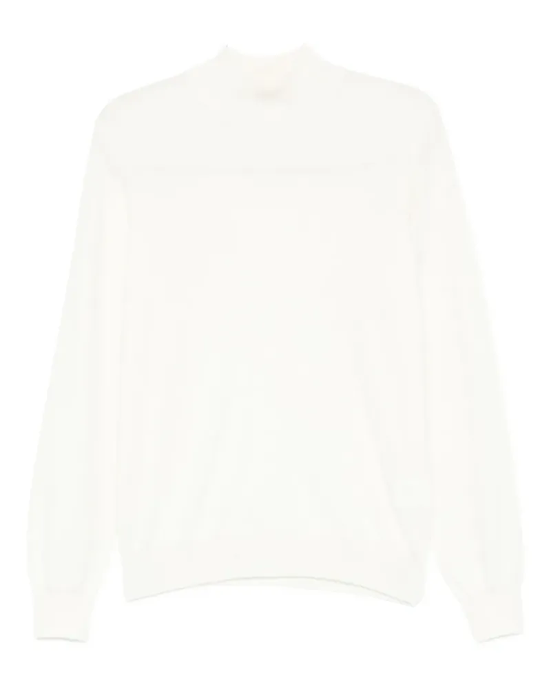 Tagliatore Pullover mit Stehkragen - Weiß Weiß