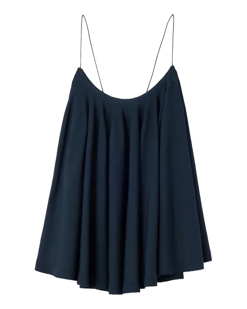 Jacquemus The Voile pleated open-back top - Blau Blau