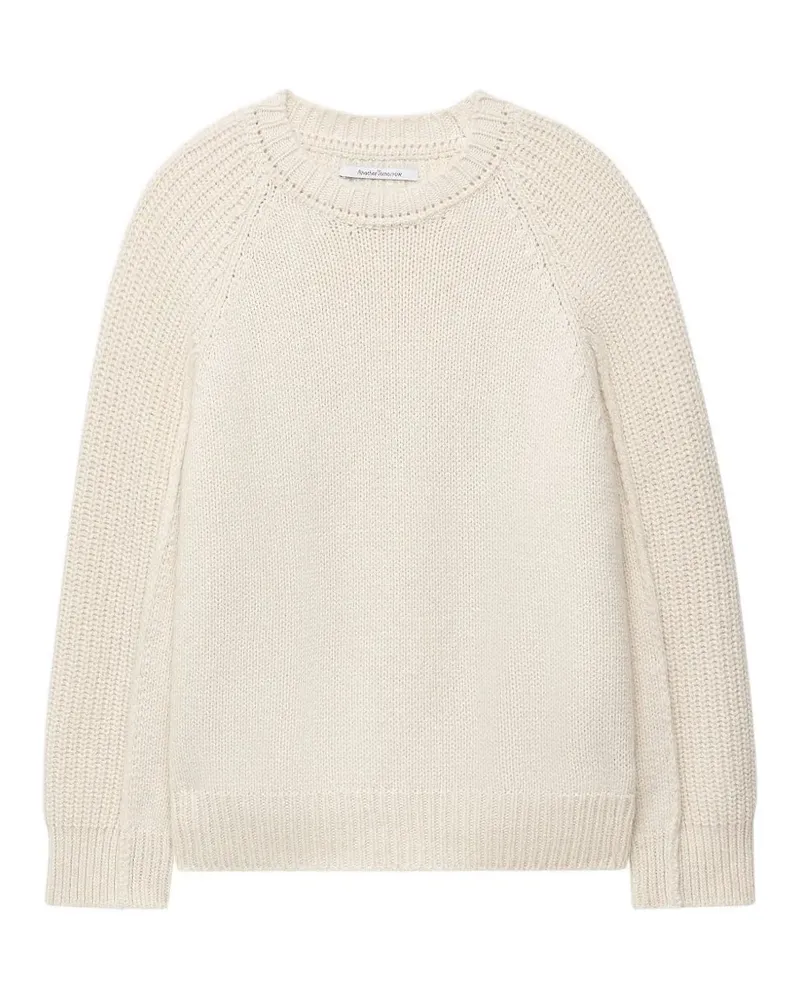 Another Tomorrow oversized raglan-sleeve sweater - Nude Nude