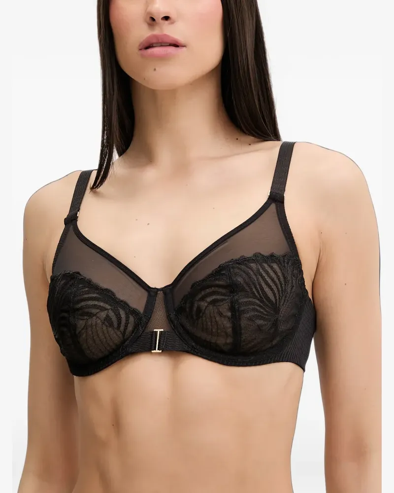 Chantelle Legend embroidered mesh bra - Schwarz Schwarz