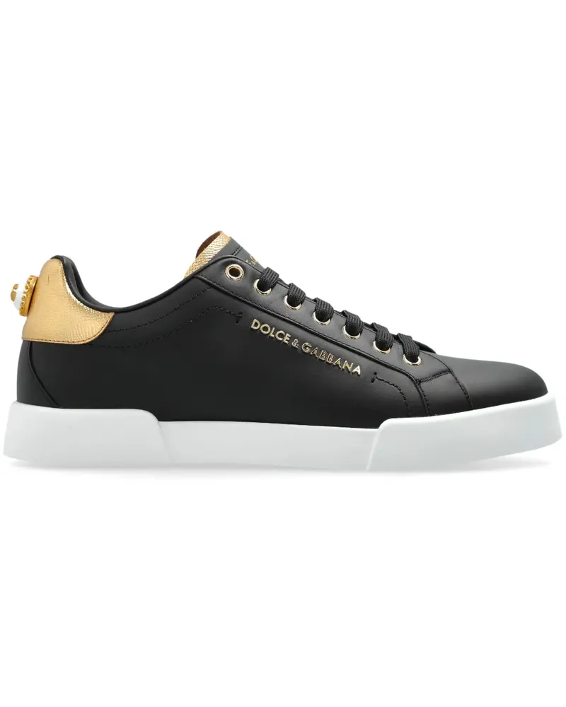Dolce & Gabbana Portofino' Sneakers - Schwarz Schwarz