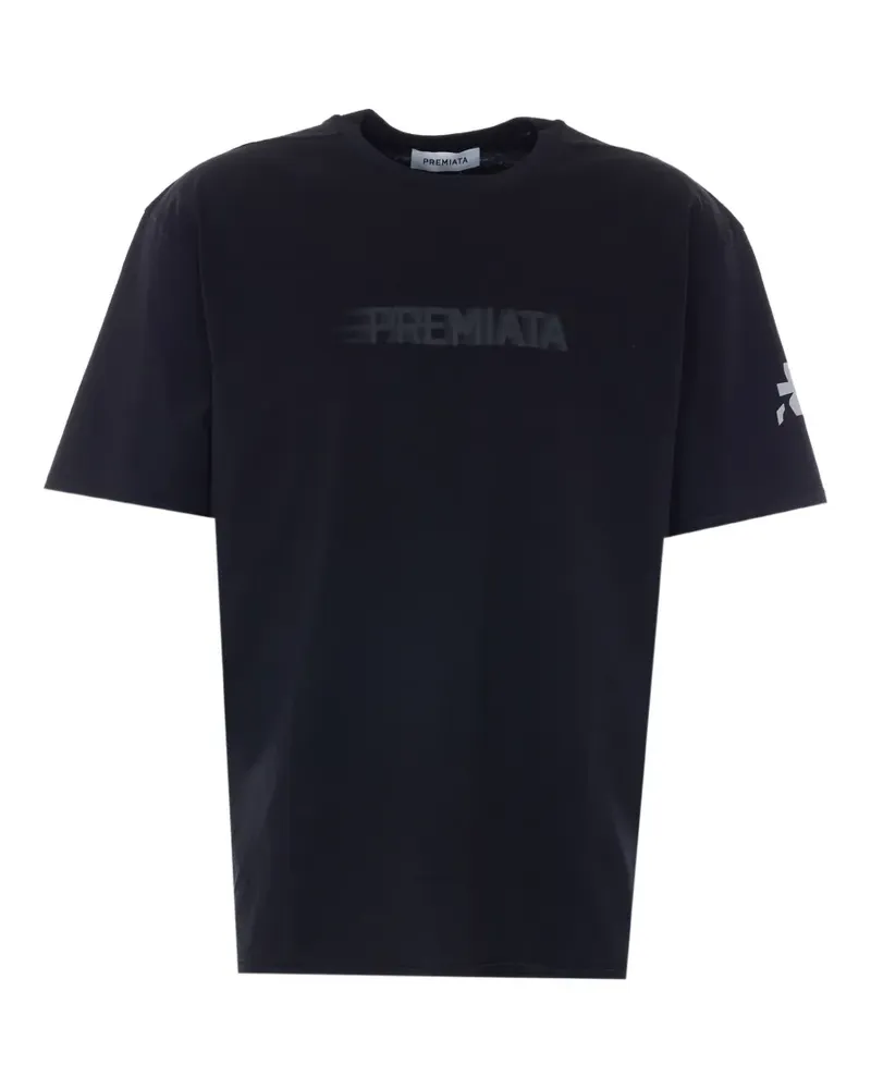 Premiata logo-print graphic-print t-shirt - Schwarz Schwarz