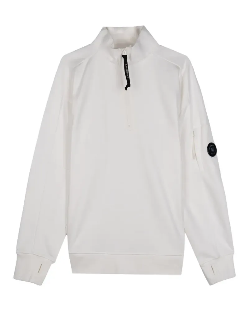 C.P. Company Diagonal Raised Fleecepullover - Weiß Weiß