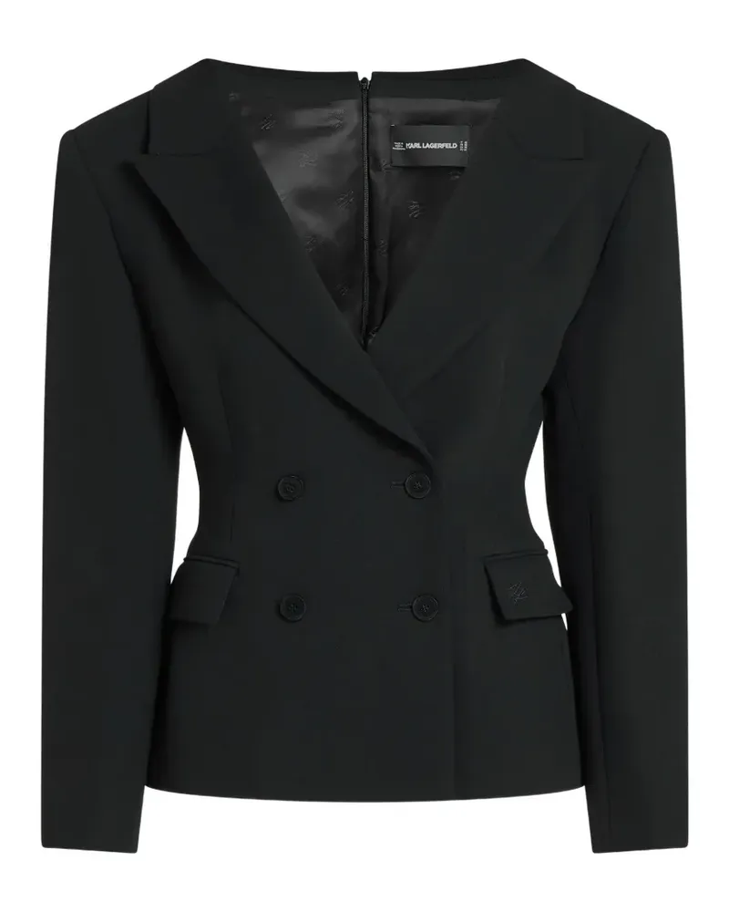 Karl Lagerfeld Karl Studio Blazer mit weiten Schultern - Schwarz Schwarz
