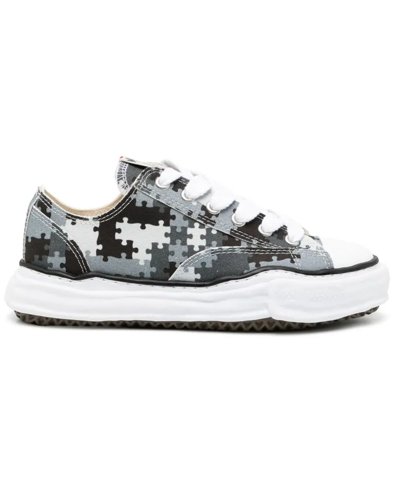 MIHARAYASUHIRO x Peace and After Puzzle Camo Peterson Sneakers - Grau Grau