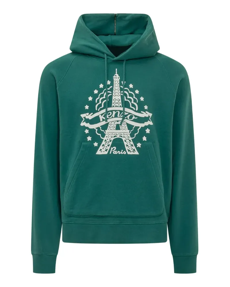 Kenzo Hoodie mit grafischem Print - Grün Grün