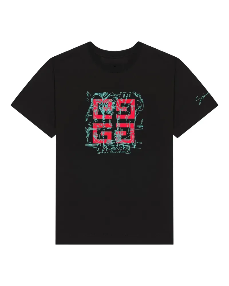 Givenchy T-Shirt mit 4G-Print - Schwarz Schwarz