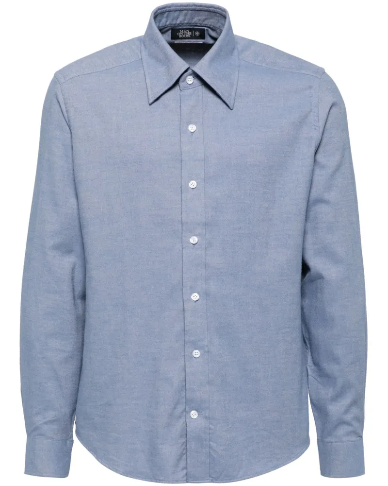 ManOnTheBoon Hemd mit Button-down-Kragen - Blau Blau