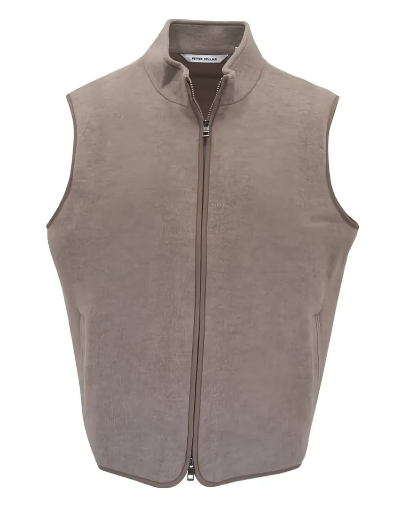 Peter Millar zip collarless gilet - Nude Nude
