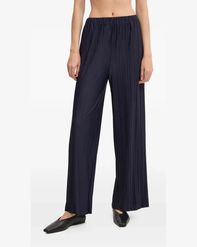 Samsøe & Samsøe pleated wide trousers - Blau Blau