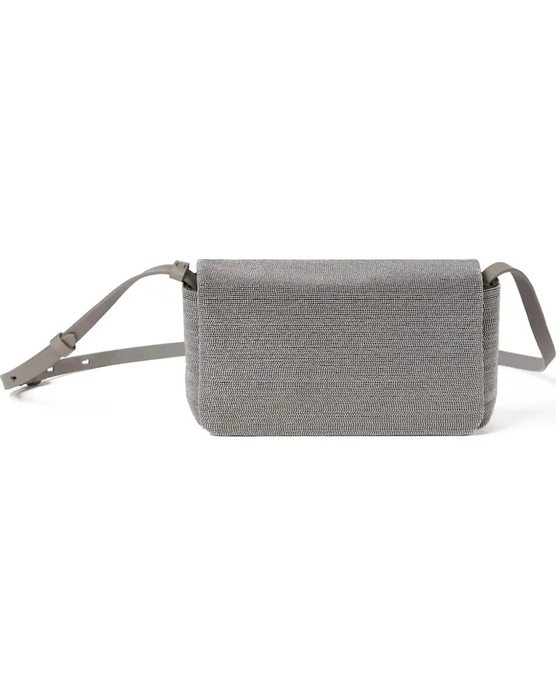 Brunello Cucinelli Umhängetasche mit Monili-Detail - Grau Grau