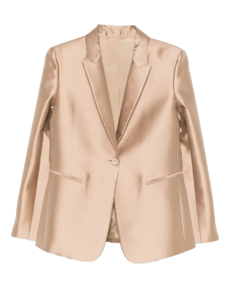 Alberta Ferretti Geknöpfte Jacke mit steigendem Revers - Nude Nude