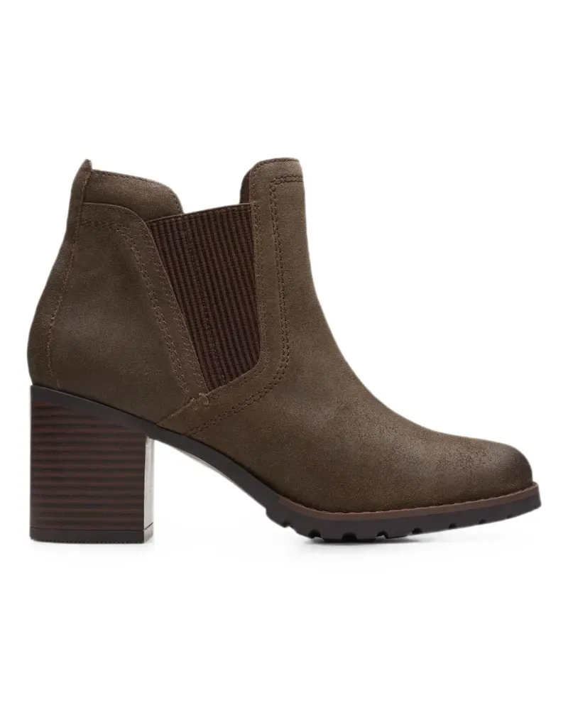 Clarks Leda Stiefel mit runder Kappe - Braun Braun
