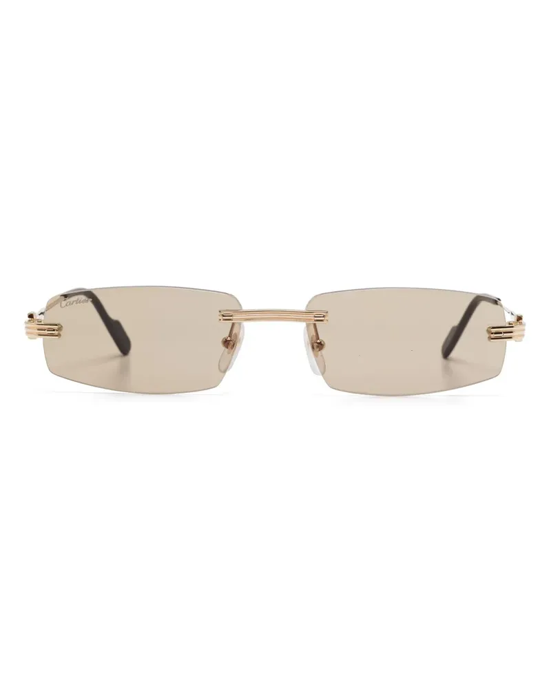 Cartier Rahmenlose Sonnenbrille - Gold Gold