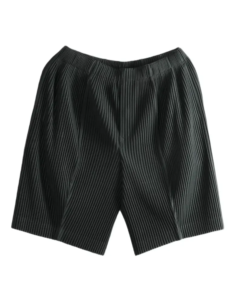Issey Miyake Monthly August pleated shorts - Grau Grau