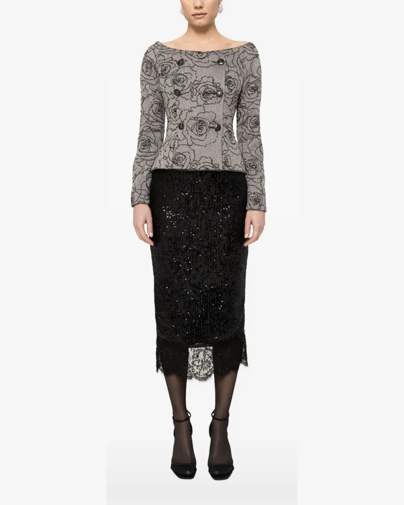 NISSA Sakko mit Pailletten - Grau Grau