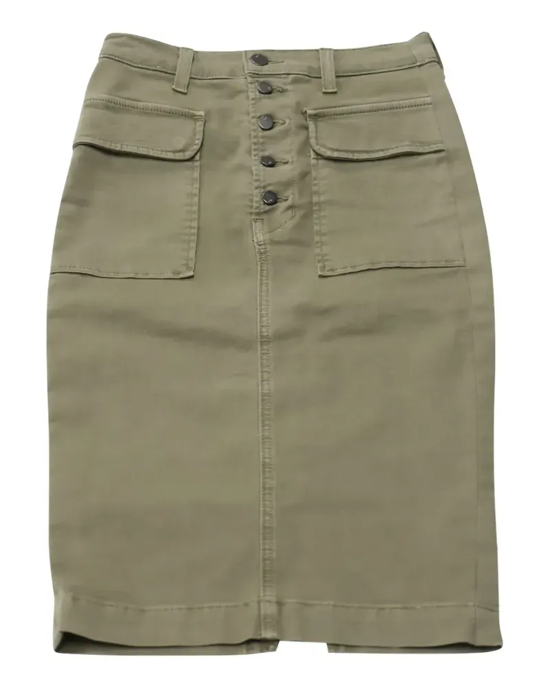 J Brand patch-pocket button pencil skirt - Grün Grün