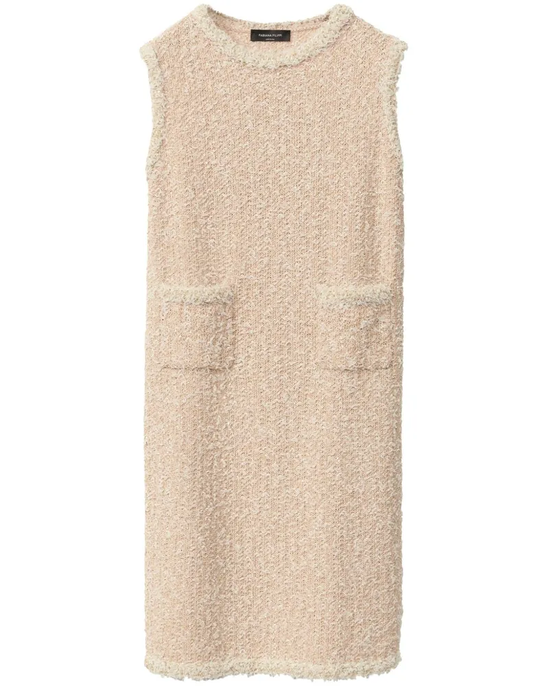 Fabiana Filippi Minikleid aus Tweed - Rosa Rosa