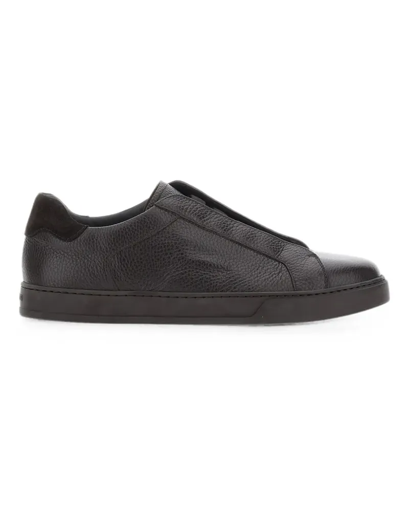 Doucal´s Sneakers aus strukturiertem Leder - Braun Braun