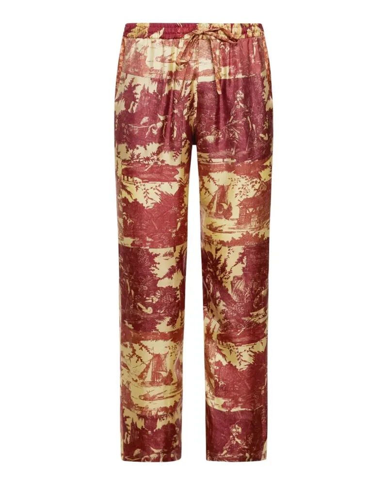 Pierre-Louis Mascia Aloe Straight-Leg-Hose - Rot Rot