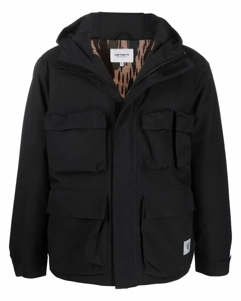 Carhartt WIP Kapuzenjacke mit Taschen - Schwarz Schwarz
