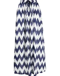 Cynthia Rowley High-Waist-Rock mit Print Blau