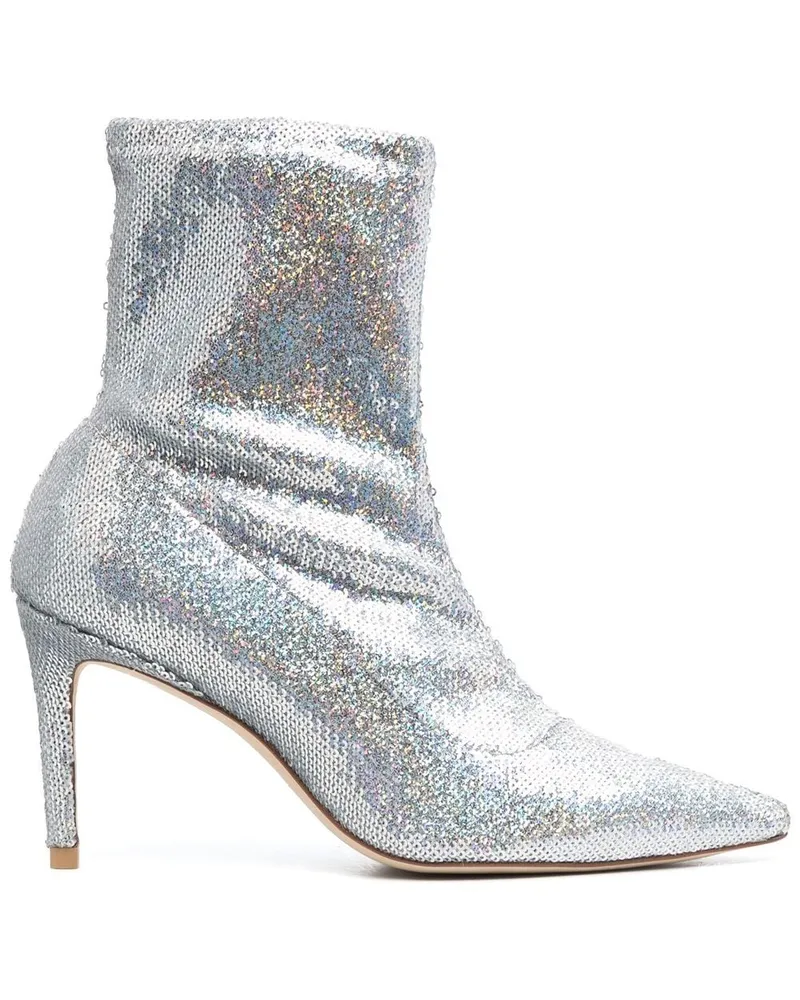 Stuart Weitzman Stiefel mit holografischem Effekt 160mm - Grau Grau