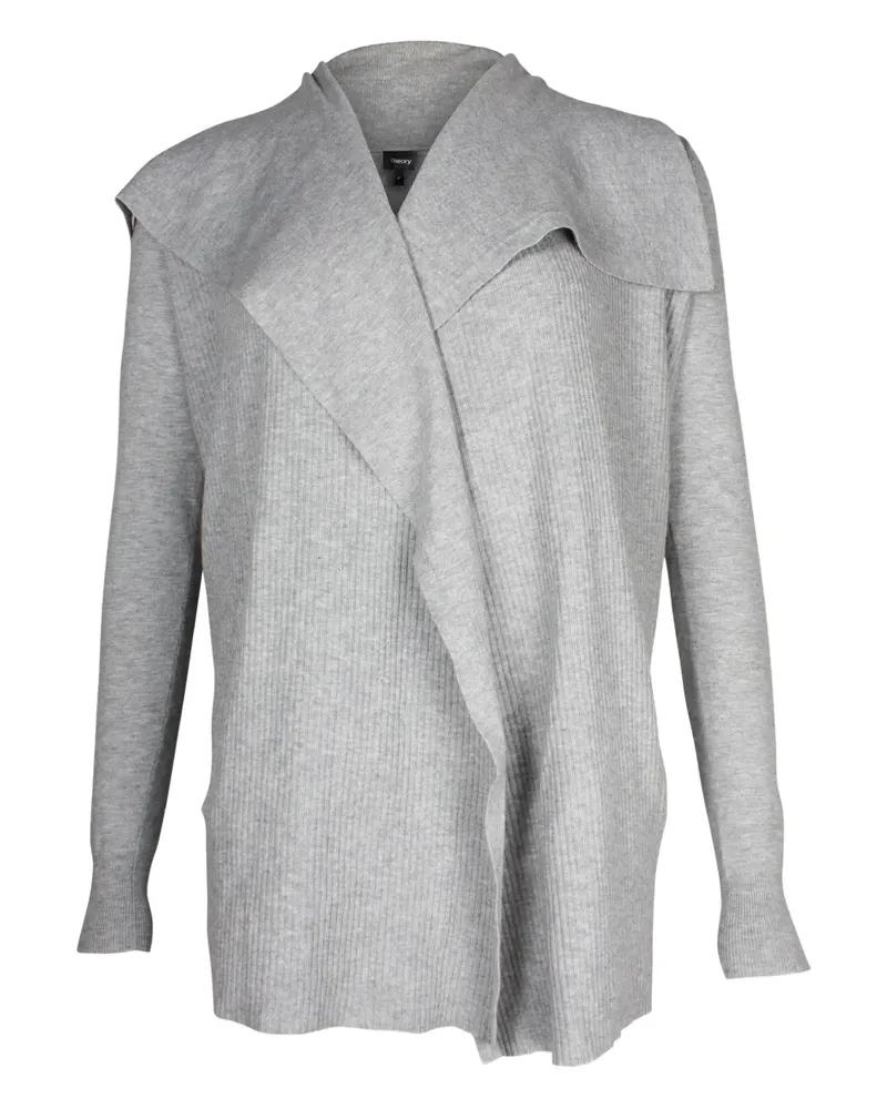 Theory ribbed cardigan - Grau Grau