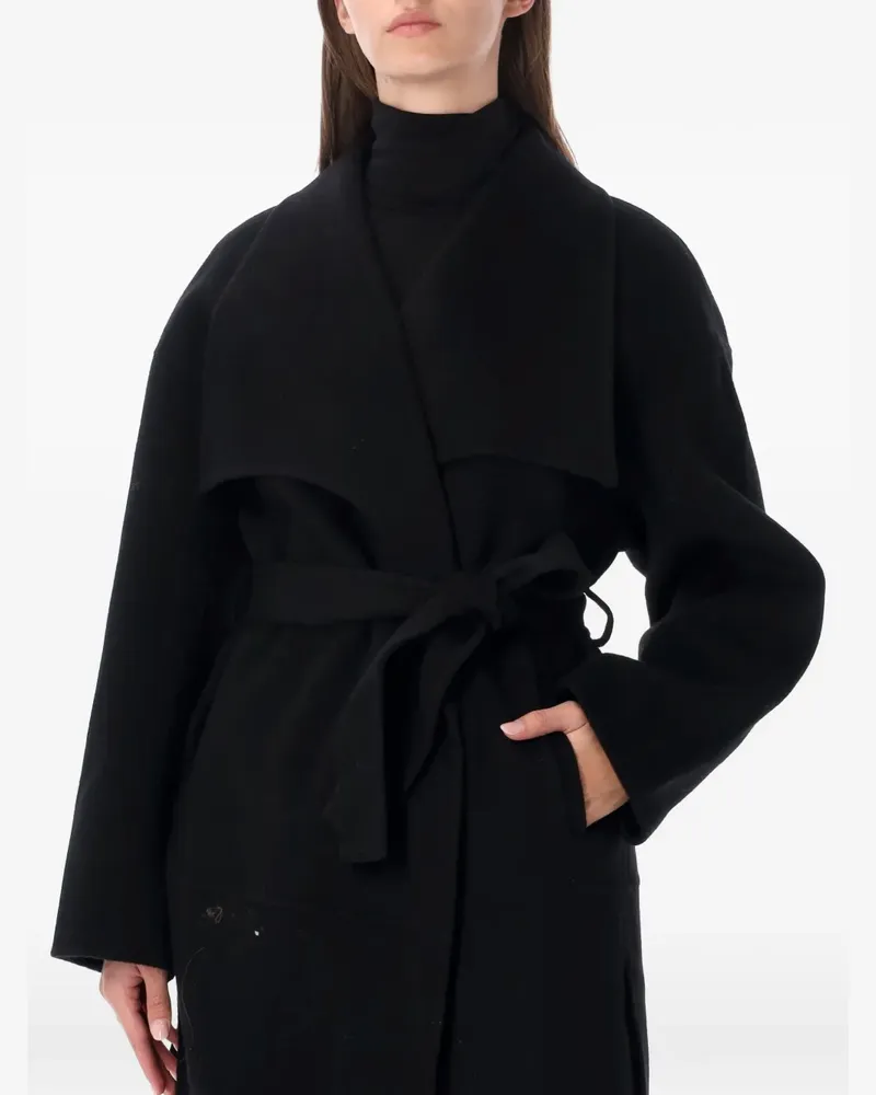 The Garment belted shawl-collar coat - Schwarz Schwarz
