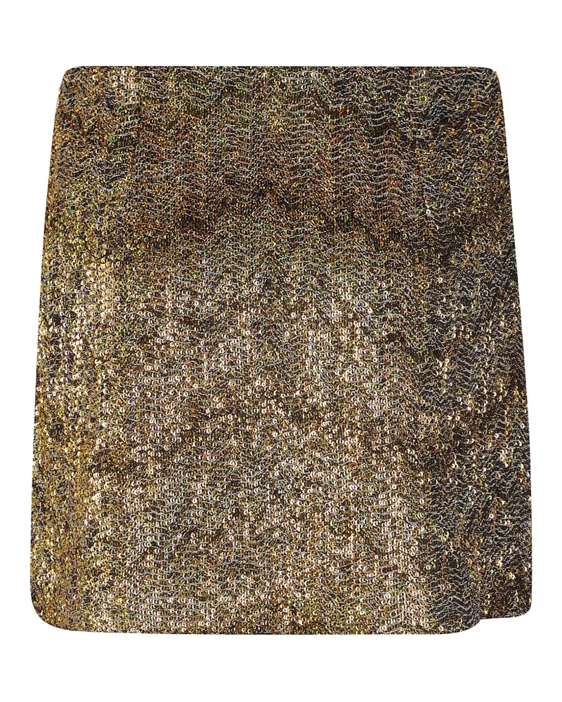 Missoni Texturierter Minirock mit Pailletten - Gold Gold