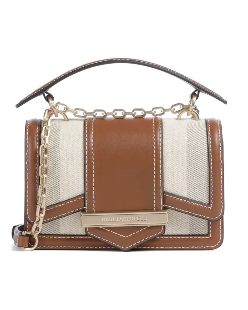 Karl Lagerfeld chain-strap cross body bag - Braun Braun