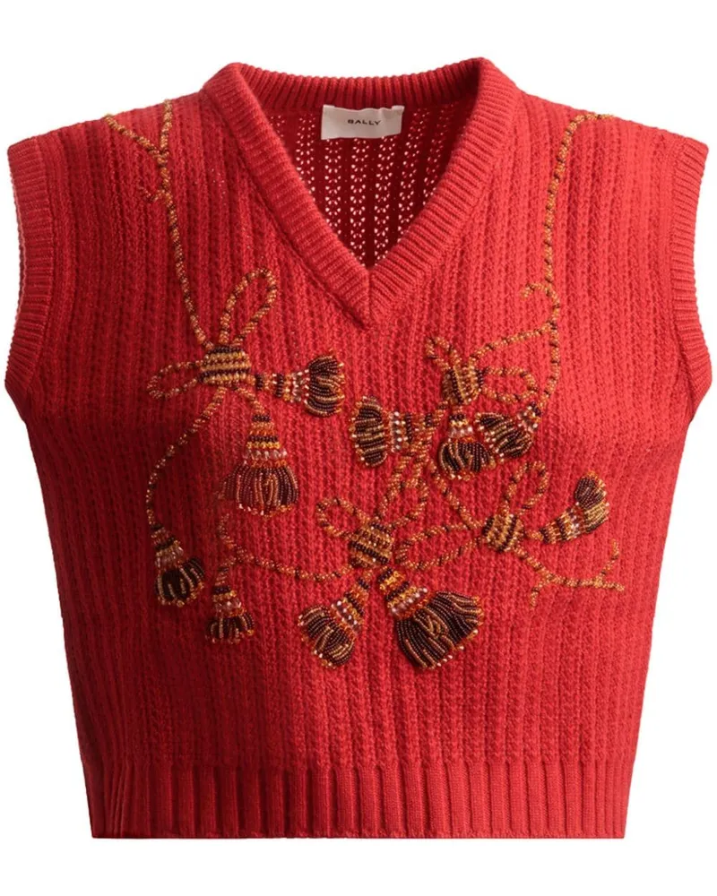 Bally Hoodie aus Kaschmir - Rot Rot