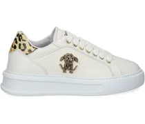 Sneakers aus Leder - Nude