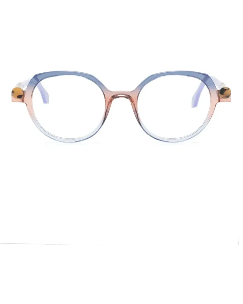 Face à Face Kyoto 1 Brille mit rundem Gestell - Blau Blau