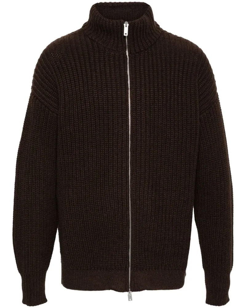Emporio Armani Cardigan aus Fischerstrick - Braun Braun