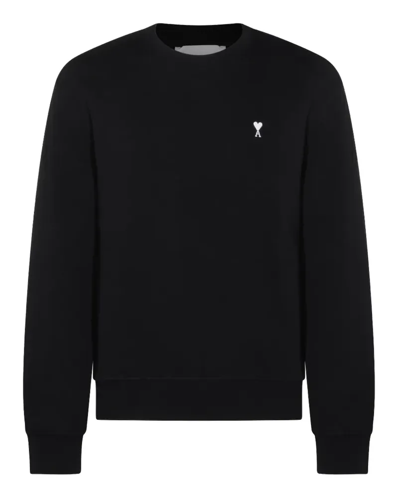 AMI Paris heart-embroidered sweatshirt - Schwarz Schwarz