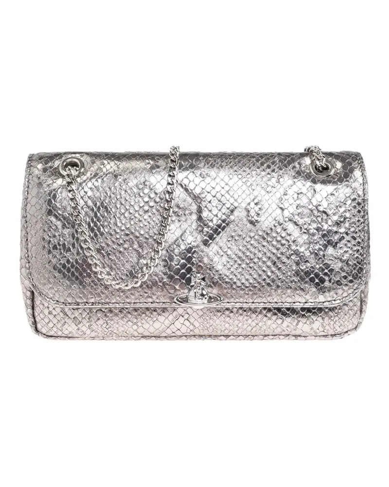 Vivienne Westwood Orb-plaque cross body bag - Silber Silber