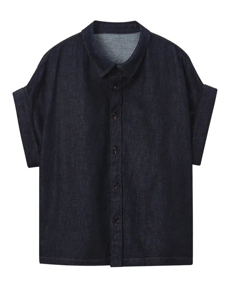 Yohji Yamamoto Jeanshemd mit Umschlag - Blau Blau