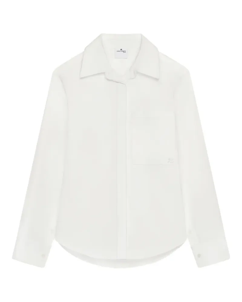 Courrèges buttoned long-sleeve shirt - Weiß Weiß