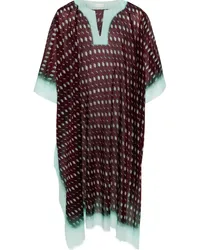 Dries van Noten Kaftan mit grafischem Print Braun