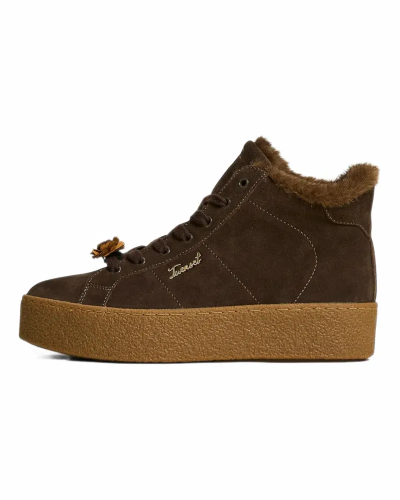 Twin-Set high-top leather trainers - Braun Braun