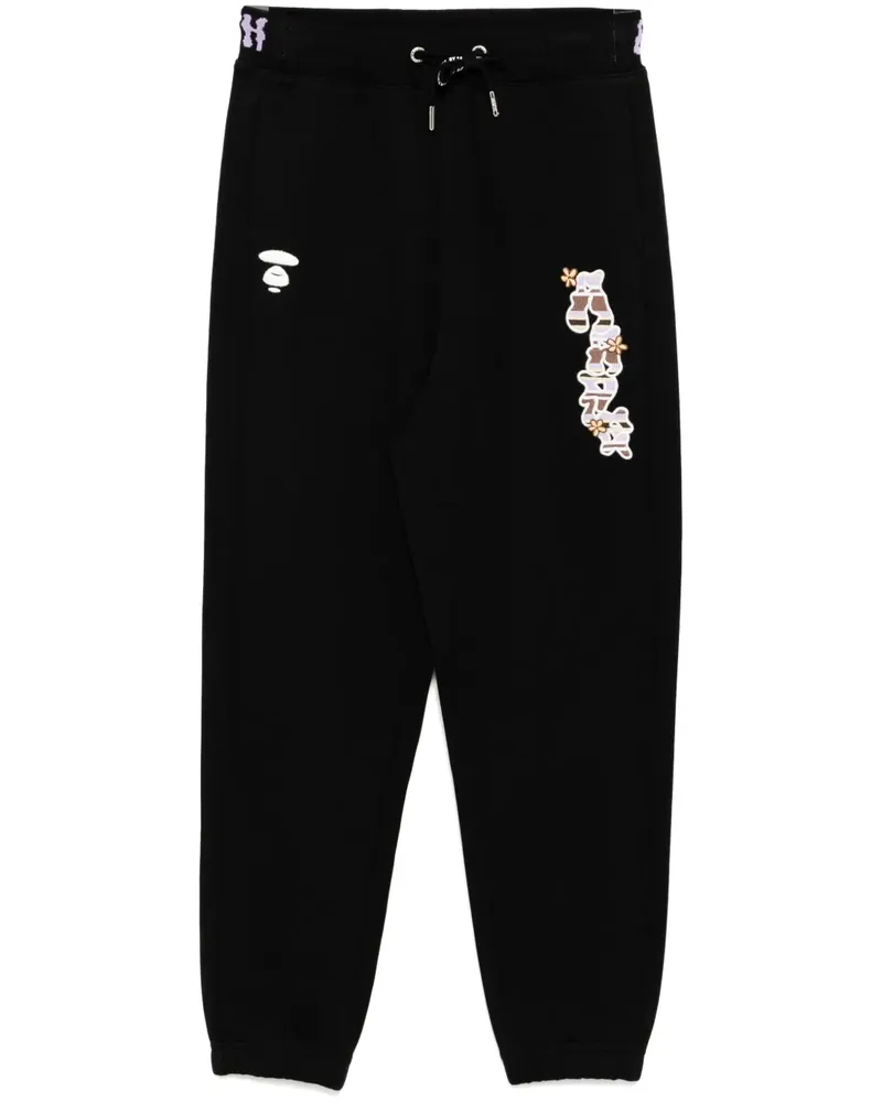 BAPE Moonface Hose mit Logo - Schwarz Schwarz