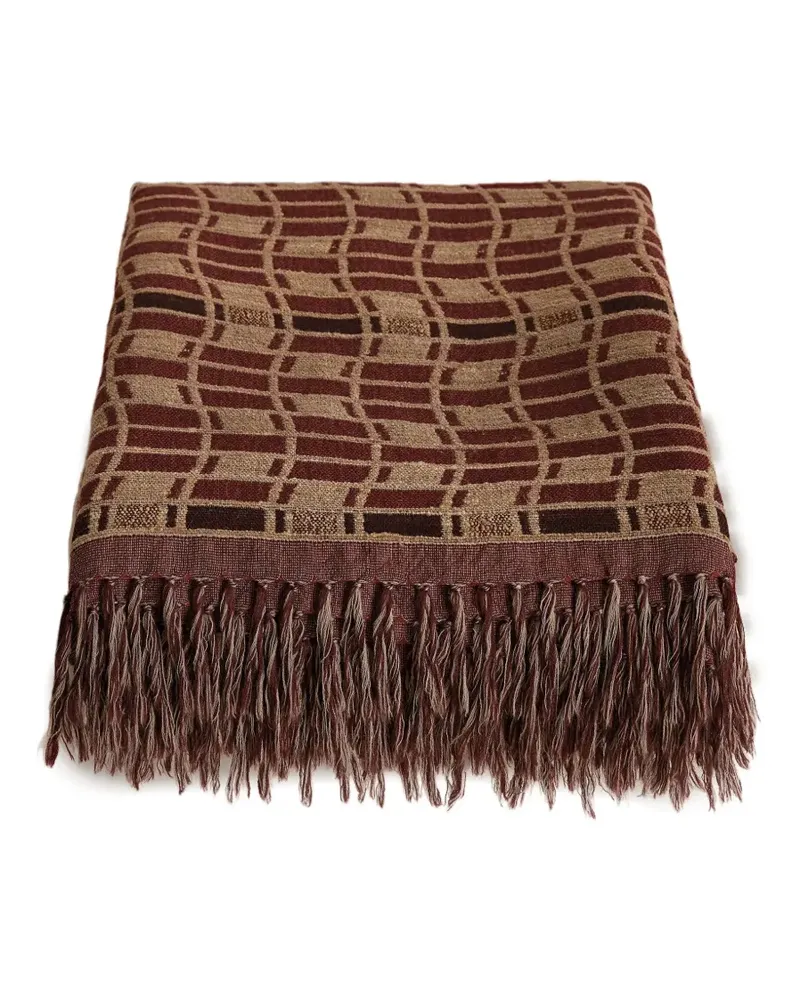 Soho Home Erin Decke mit geometrischem Muster - Braun Braun