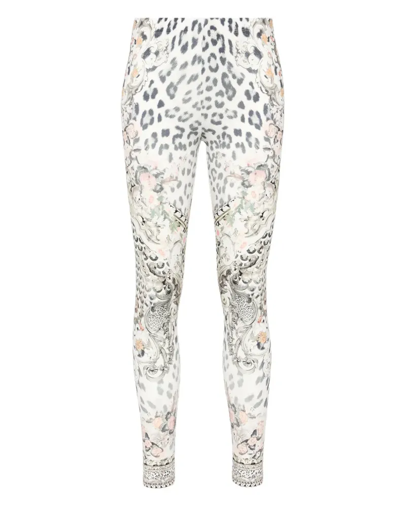 Camilla Marble Heaven Leggings - Weiß Weiß