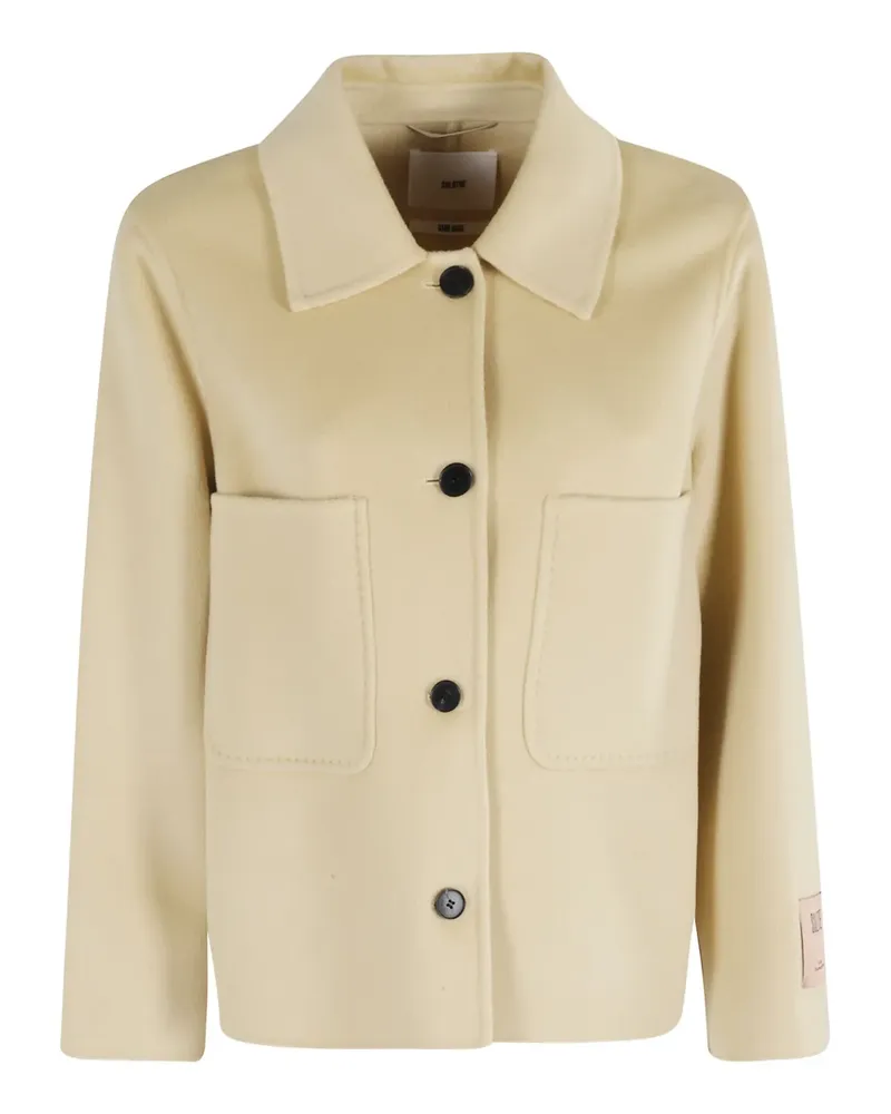 SOLOTRE pocket button jacket - Nude Nude