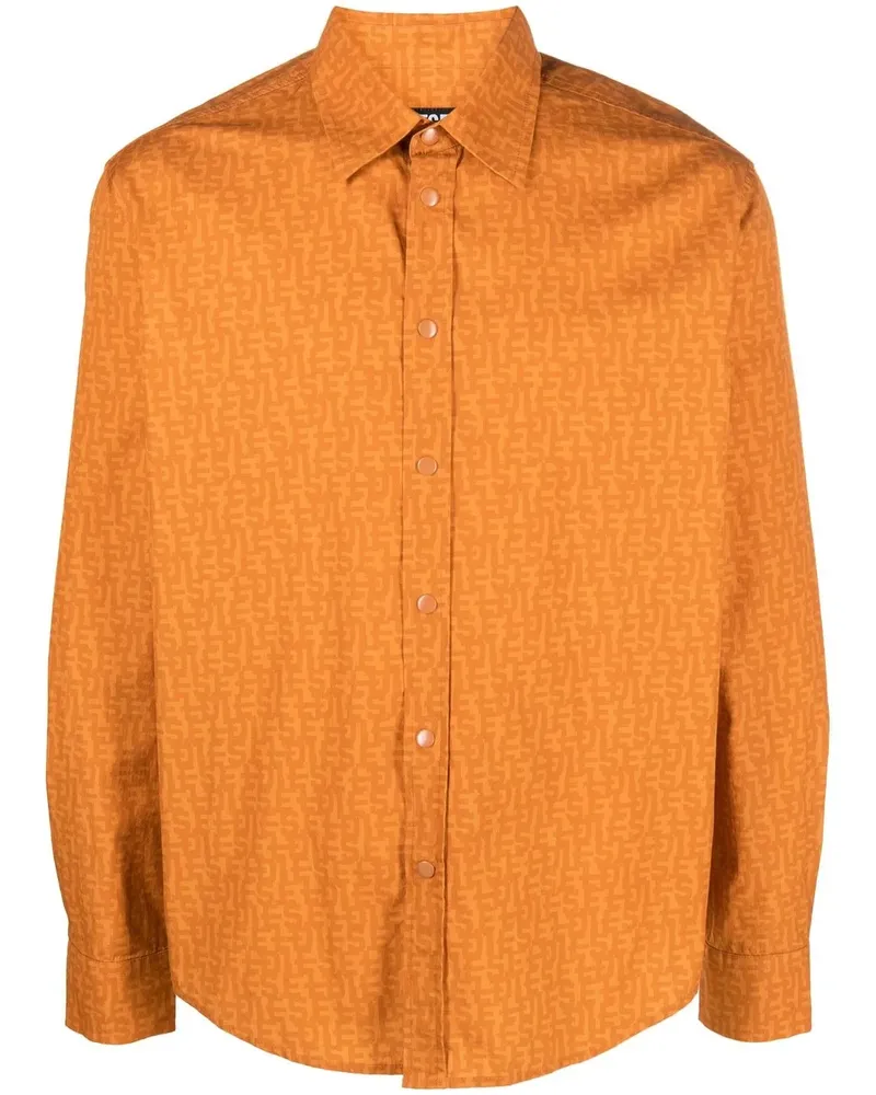 Diesel Hemd mit Druckknopfverschluss - Orange Orange