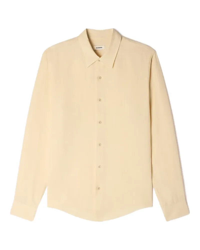 Sandro long-sleeved shirt - Nude Nude