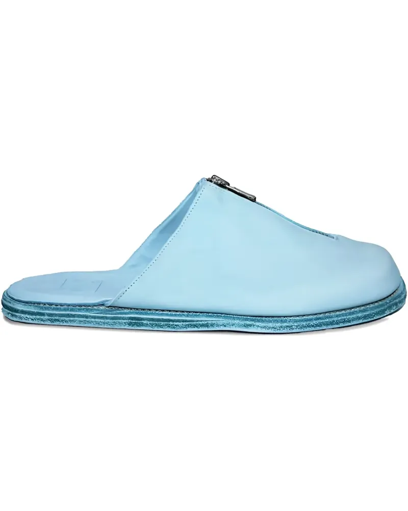 GUIDI Mules mit Reißverschlussdetail - Blau Blau