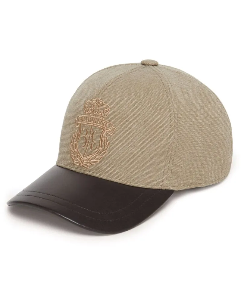 Billionaire Baseballkappe mit Logo-Stickerei - Braun Braun